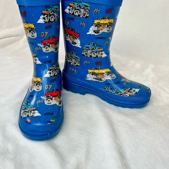 Aldi Rubber Monster Truck Rain Boots - Picture 8 of 9